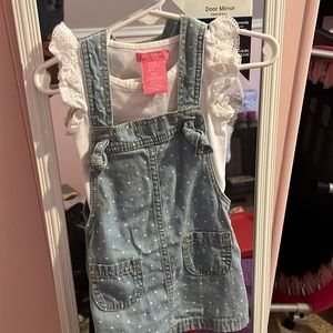 Adorable jean dress size 24M toddler girls
